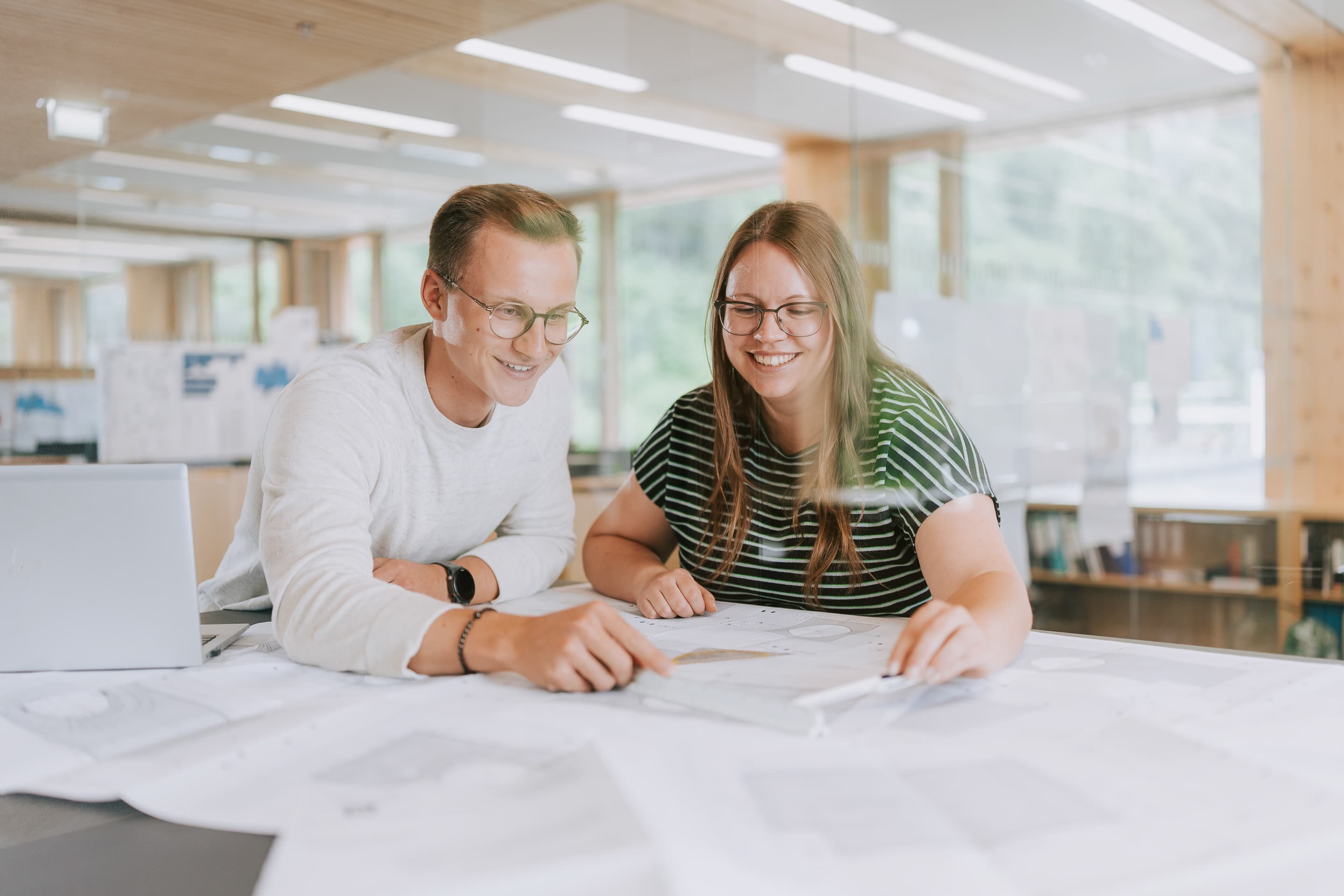 illwerke vkw Bauingenieure bei der Planung
