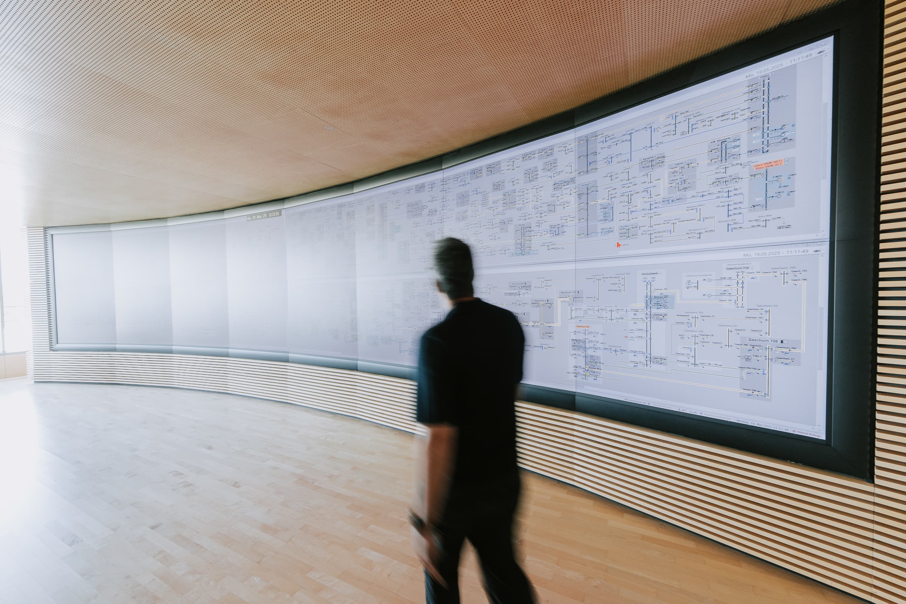 illwerke vkw Hauptschaltleitung LED-Screen